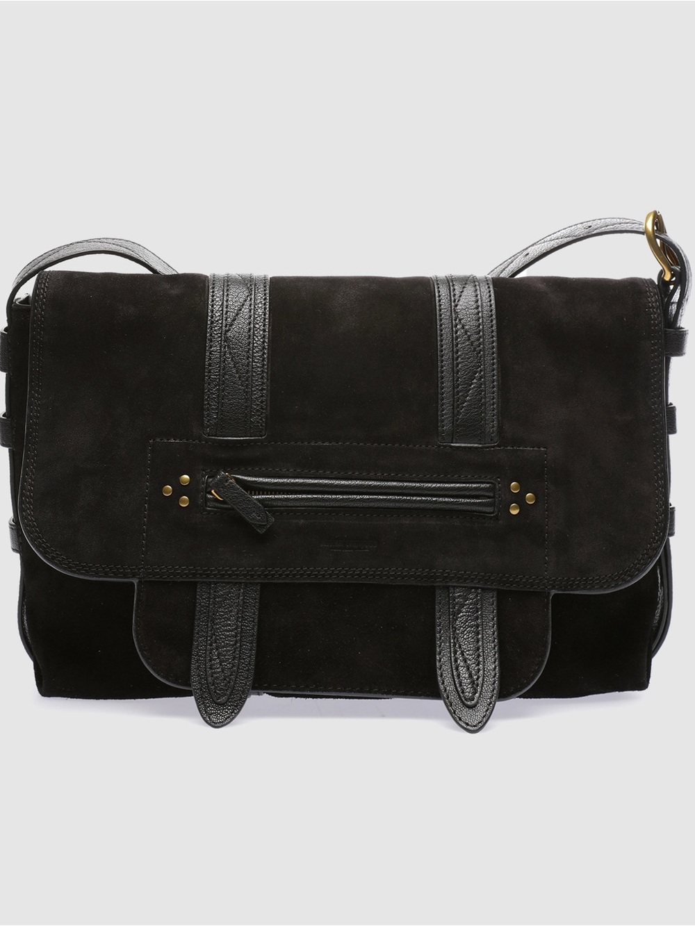 Jerome Dreyfuss Joe S Noir Split Suede bag